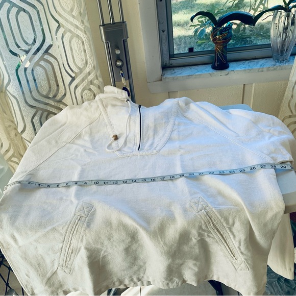 Natural Threads white 100% cotton oversized sport jacket size XL - Picture 7 of 12